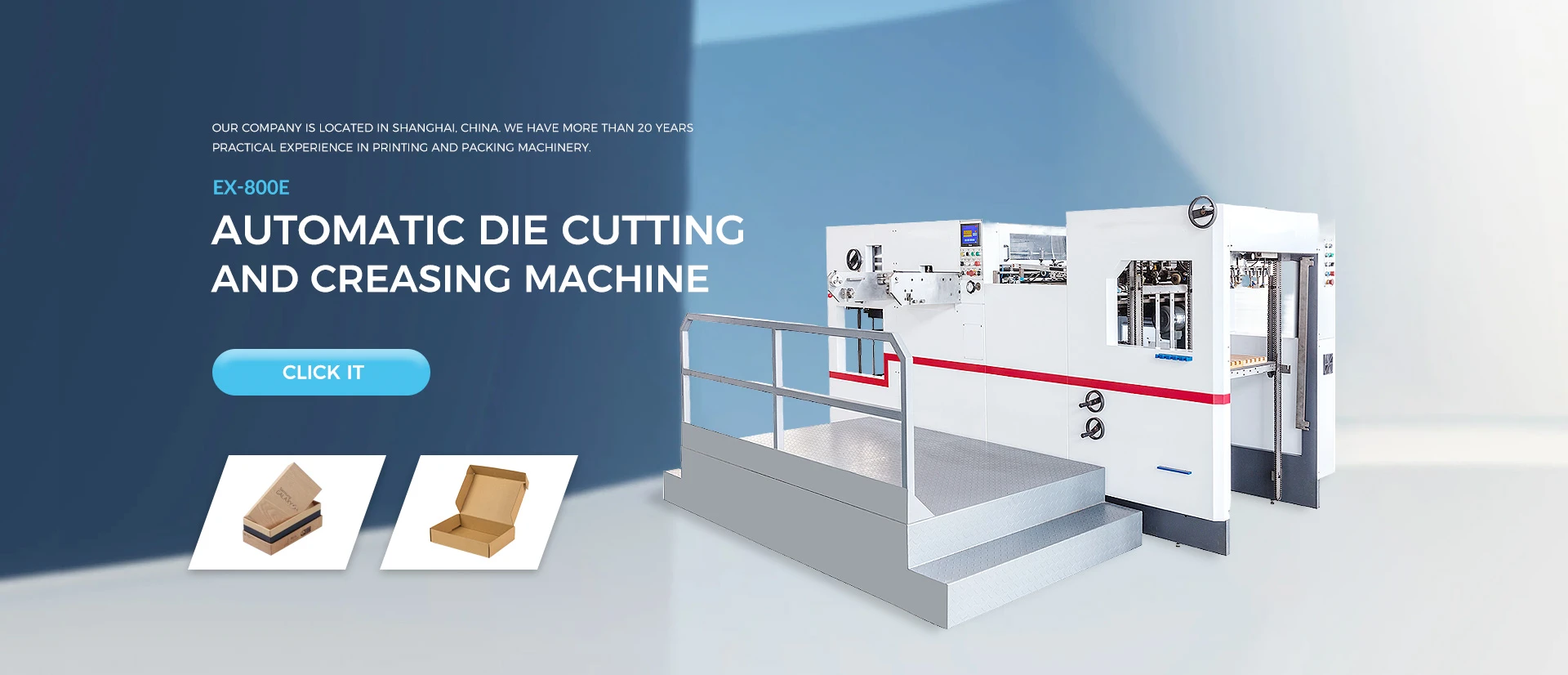 EX-800E AUTOMATIC DIE CUTTING AND CREASING MACHINE